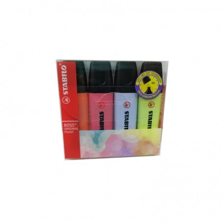 MARQUEUR FLUO PASTEL POCH DE 4