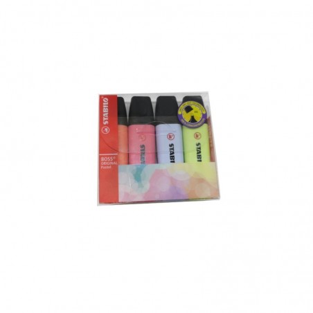 MARQUEUR FLUO PASTEL POCH DE4