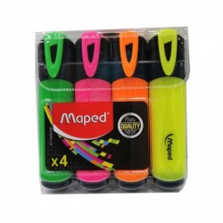 MARQUEUR FLUO POCH DE 4 MAPED