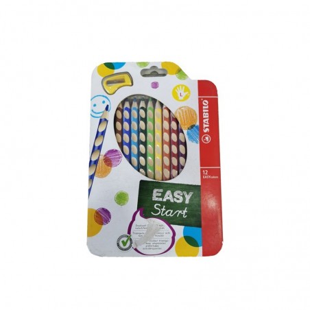 STABILO EASY COLORS GAUCHER POCH DE 12